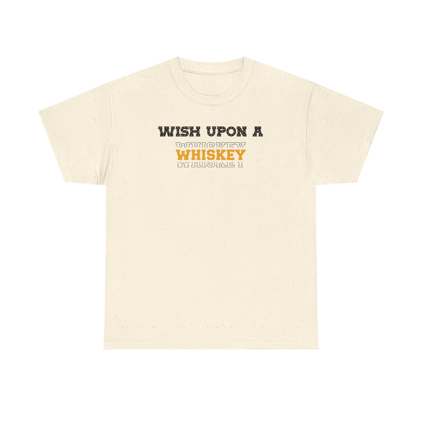 Wish Upon a Whiskey Unisex Heavy Cotton Tee, Funny Drinking Shirt, Gift for Whiskey Lovers, Bar Night Tee, Unique Birthday