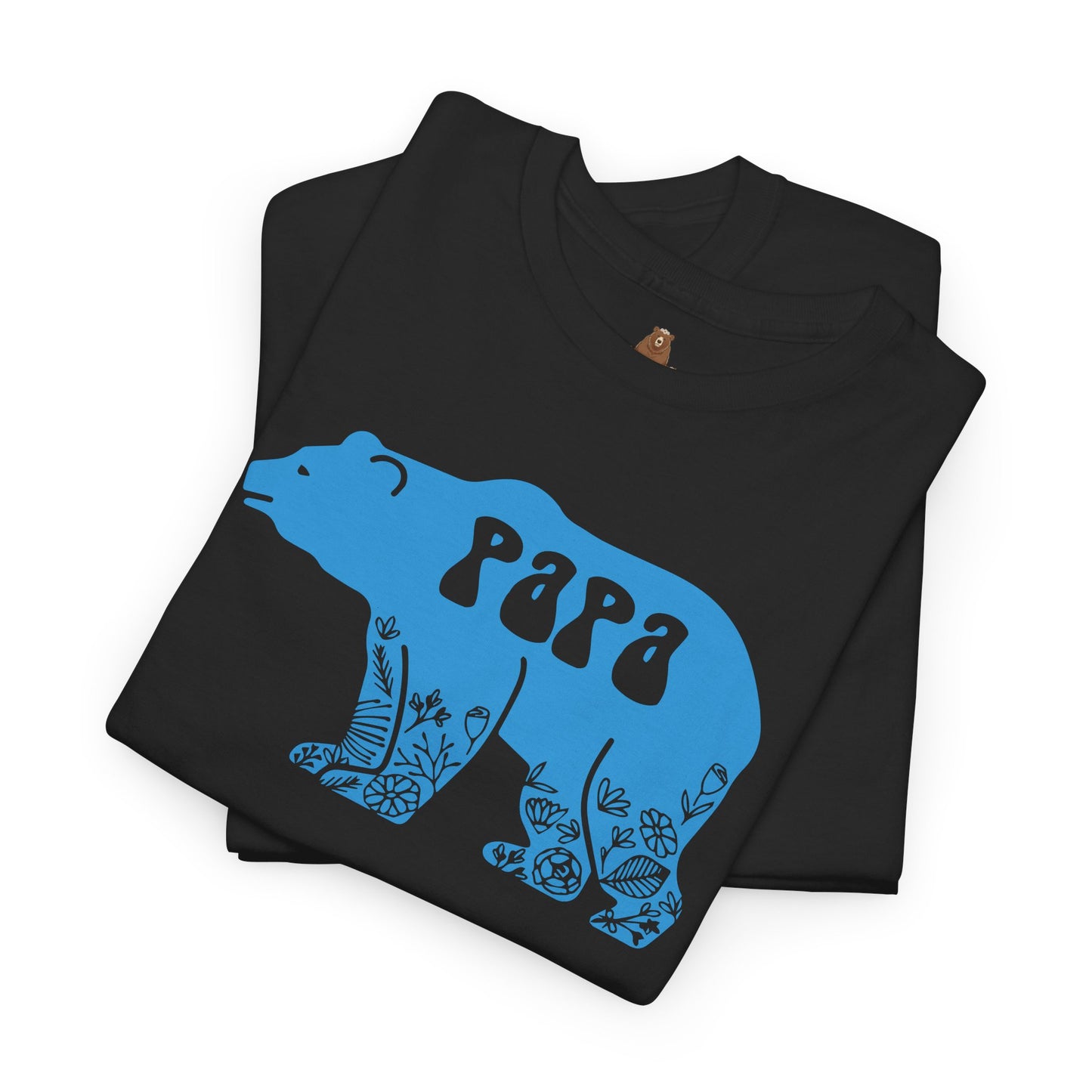 Floral Papa Bear T-Shirt, Daddy Tee, Father's Day Gift, Family Matching Shirt, Dad Birthday Present
