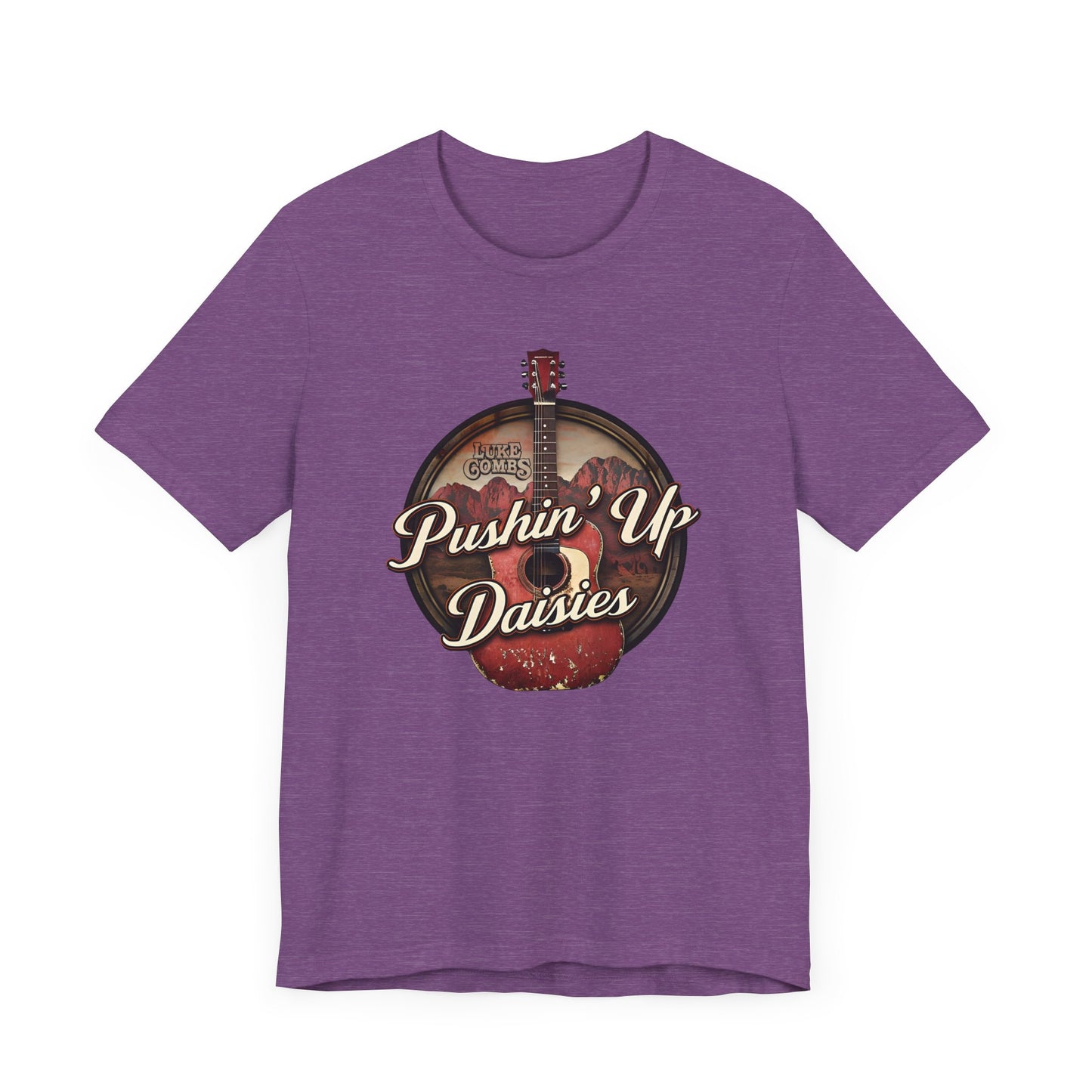Pushin' Up Daisies Graphic T-Shirt, Gift for Musicians, Unisex Casual Wear, Music Lover's Apparel, Concerts