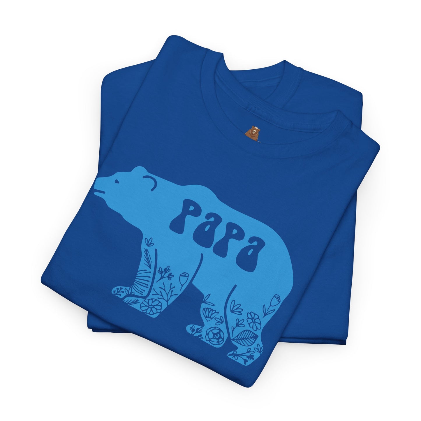 Floral Papa Bear T-Shirt, Daddy Tee, Father's Day Gift, Family Matching Shirt, Dad Birthday Present
