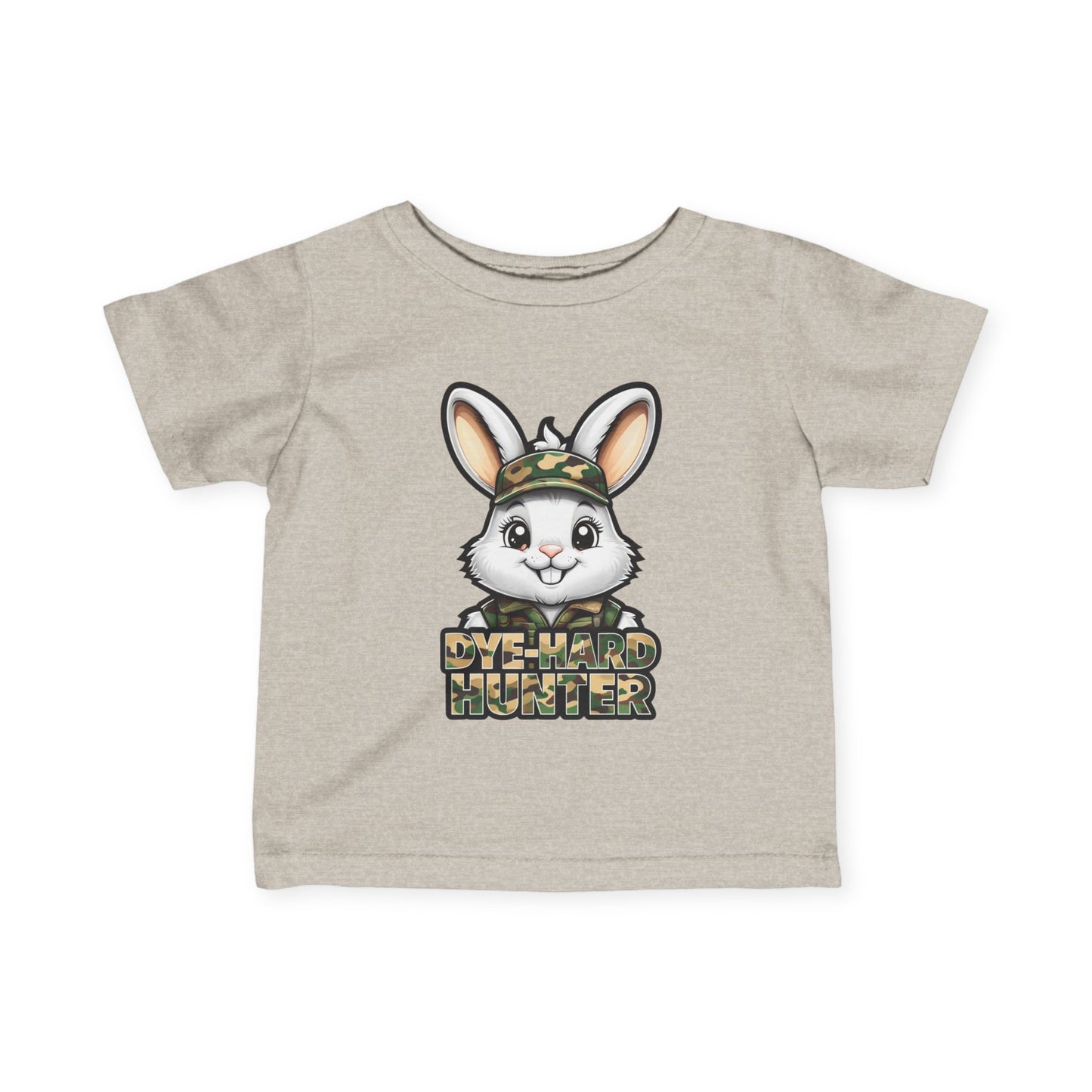 Dye-Hard Hunter Infant Tee - Cute Bunny T-Shirt for Little Outdoorsy Kids