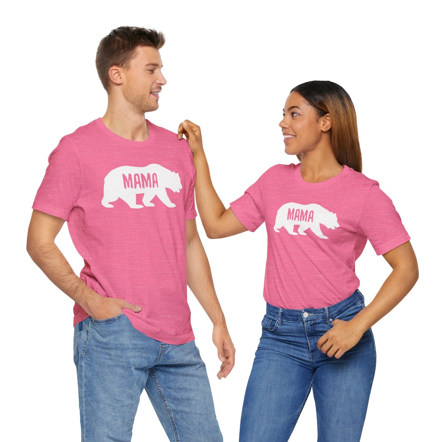 Mama Bear Graphic Tee, Women's Shirt, Crew Neck Top, Loose Fit T-Shirt, Short Sleeve Blouse, Summer Apparel