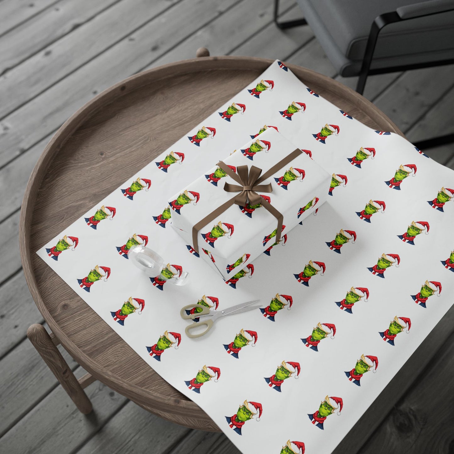Donald Trump Wrapping Paper | Festive Donald Trump Gift Wrap for the Holidays, Unique Trump-Themed Christmas Wrap