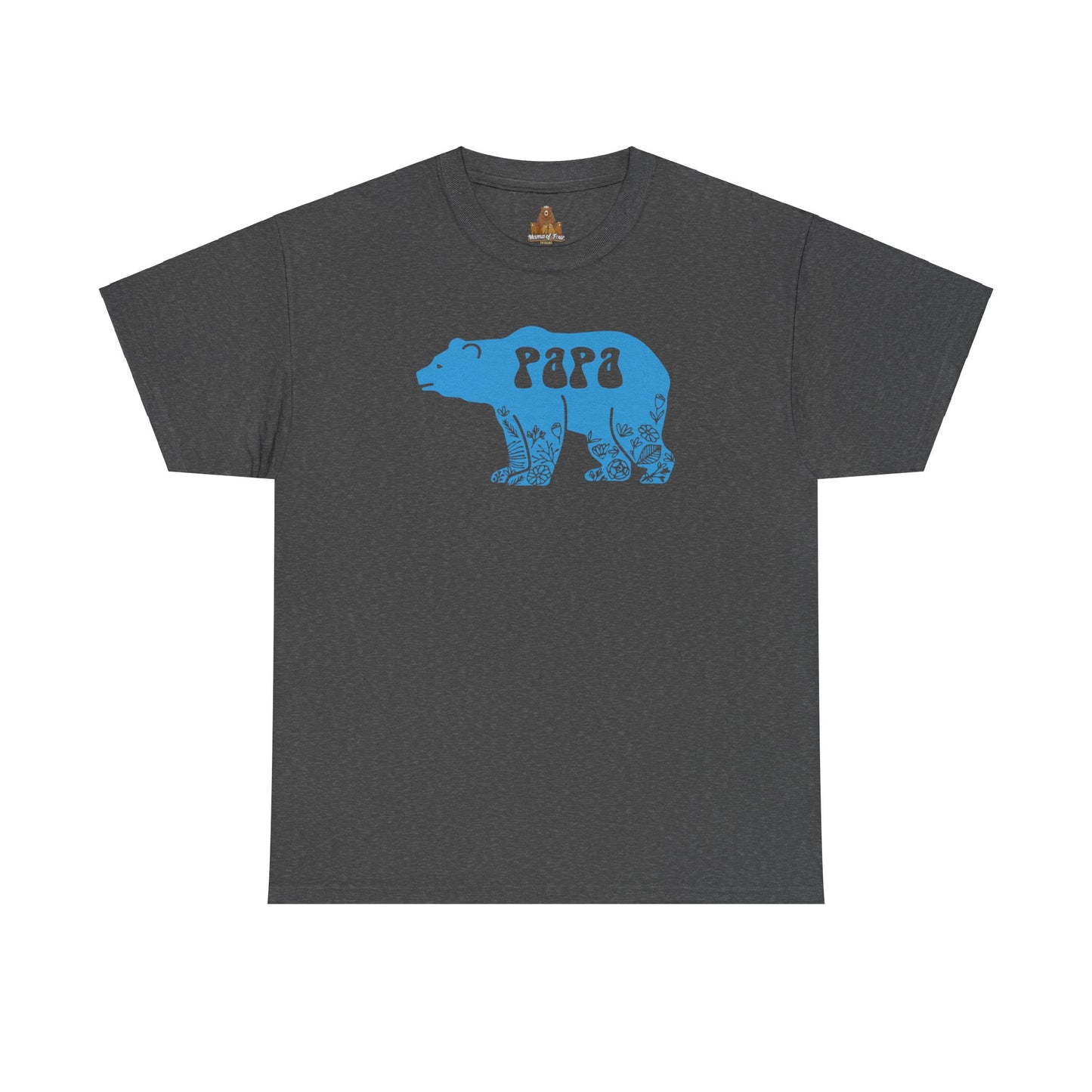Floral Papa Bear T-Shirt, Daddy Tee, Father's Day Gift, Family Matching Shirt, Dad Birthday Present