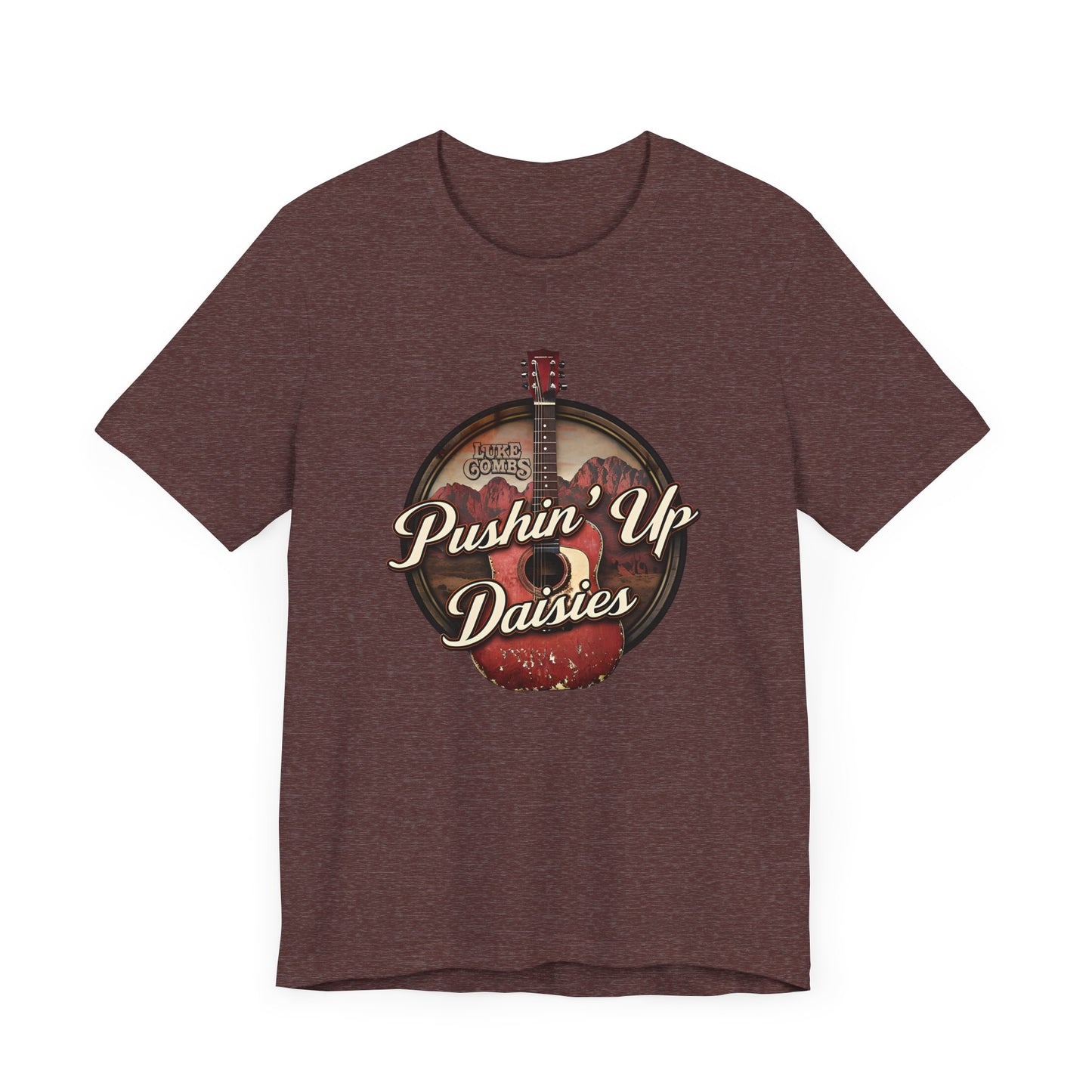 Pushin' Up Daisies Graphic T-Shirt, Gift for Musicians, Unisex Casual Wear, Music Lover's Apparel, Concerts