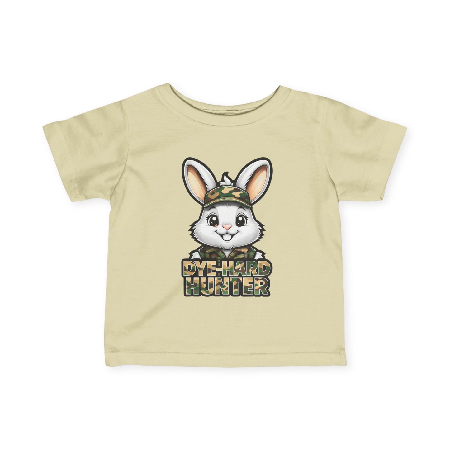 Dye-Hard Hunter Infant Tee - Cute Bunny T-Shirt for Little Outdoorsy Kids