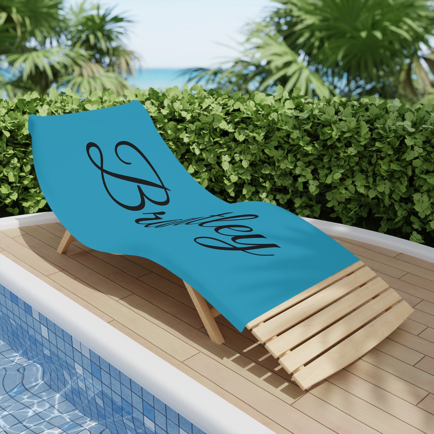 Brantley - Personalized Beach Towels with Name - Stylish Summer Accessory for Beach Lovers