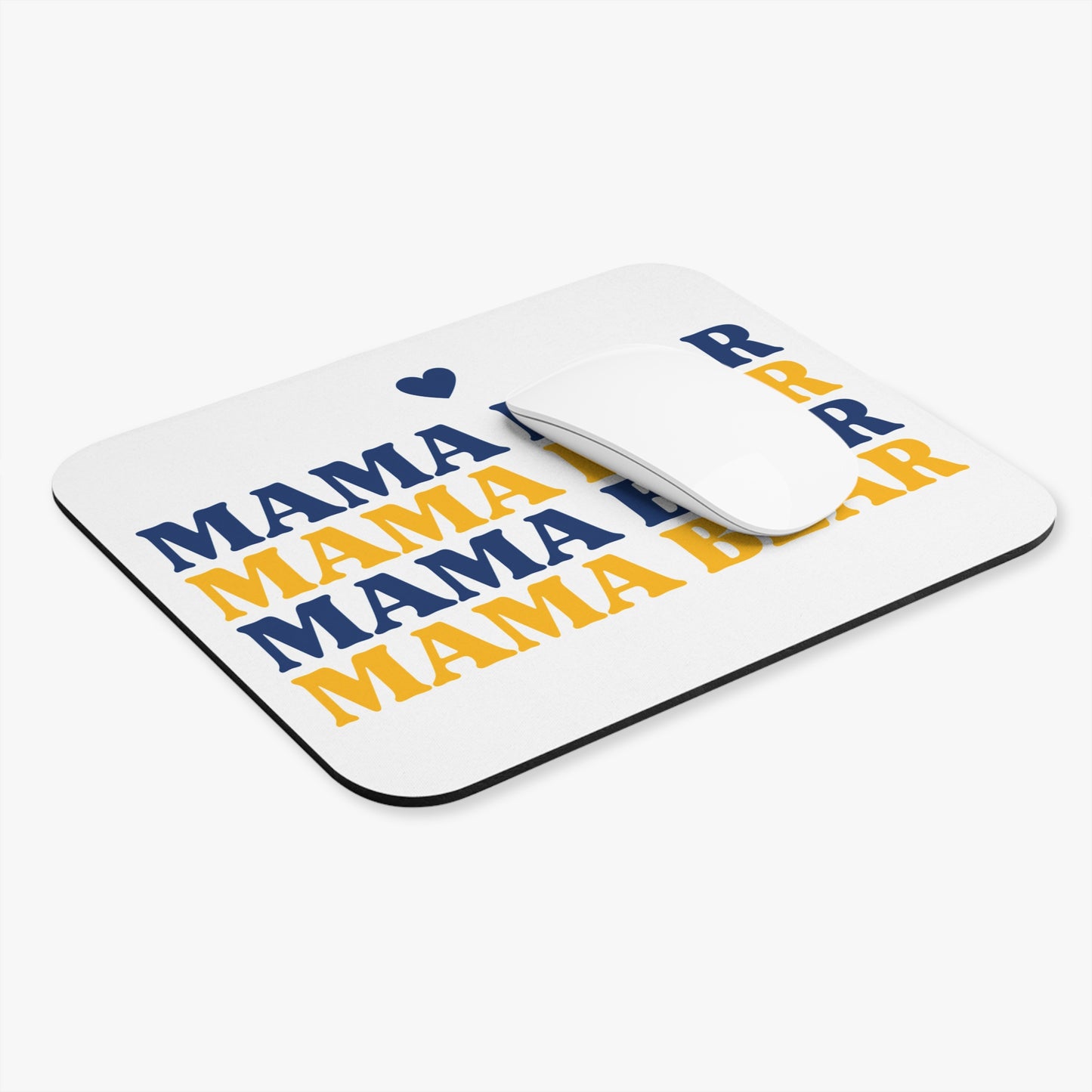 Mama Bear Mouse Pad - Mom Gift, Office Desk Accessory, Cute Gaming Mat, Mother's Day Present, Family Computer Accessories