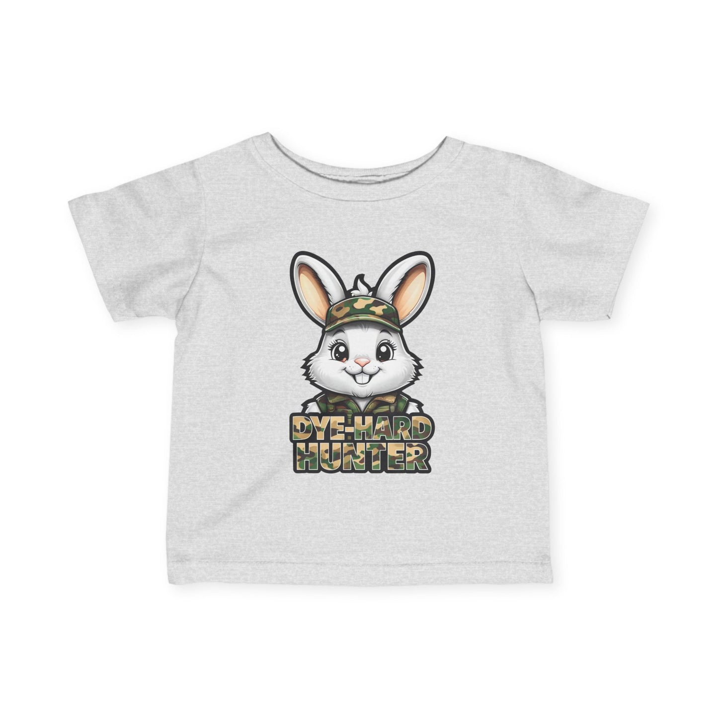 Dye-Hard Hunter Infant Tee - Cute Bunny T-Shirt for Little Outdoorsy Kids