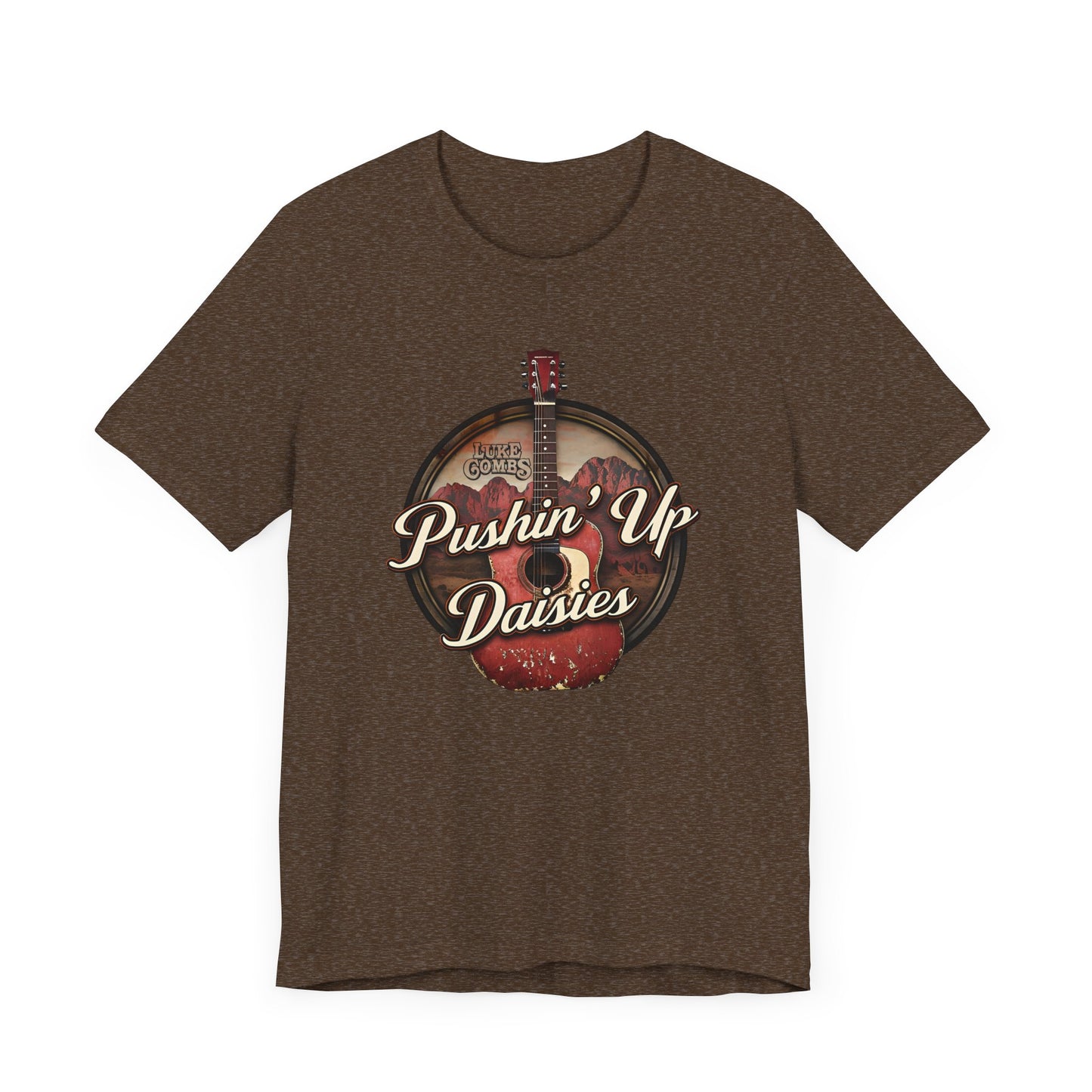 Pushin' Up Daisies Graphic T-Shirt, Gift for Musicians, Unisex Casual Wear, Music Lover's Apparel, Concerts