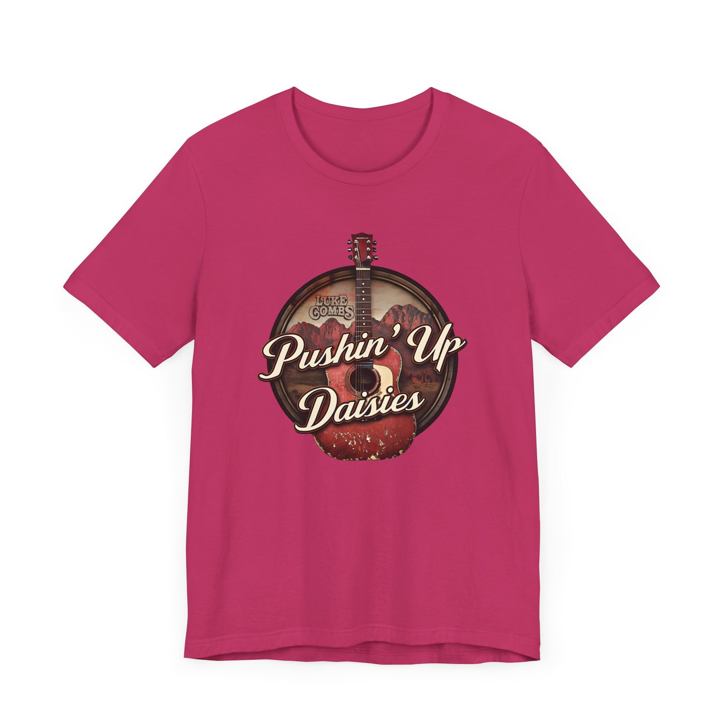 Pushin' Up Daisies Graphic T-Shirt, Gift for Musicians, Unisex Casual Wear, Music Lover's Apparel, Concerts