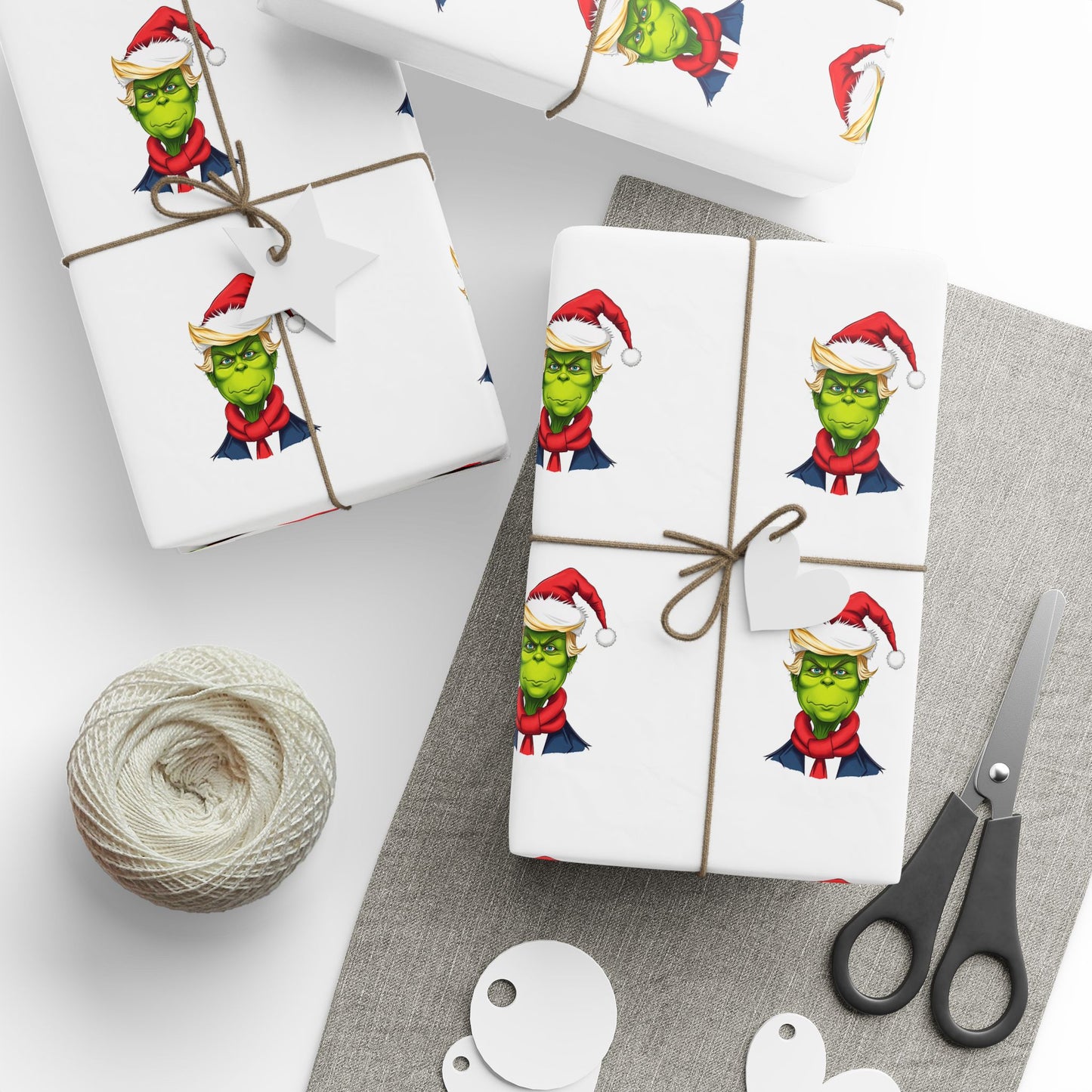 Donald Trump Wrapping Paper | Festive Donald Trump Gift Wrap for the Holidays, Unique Trump-Themed Christmas Wrap
