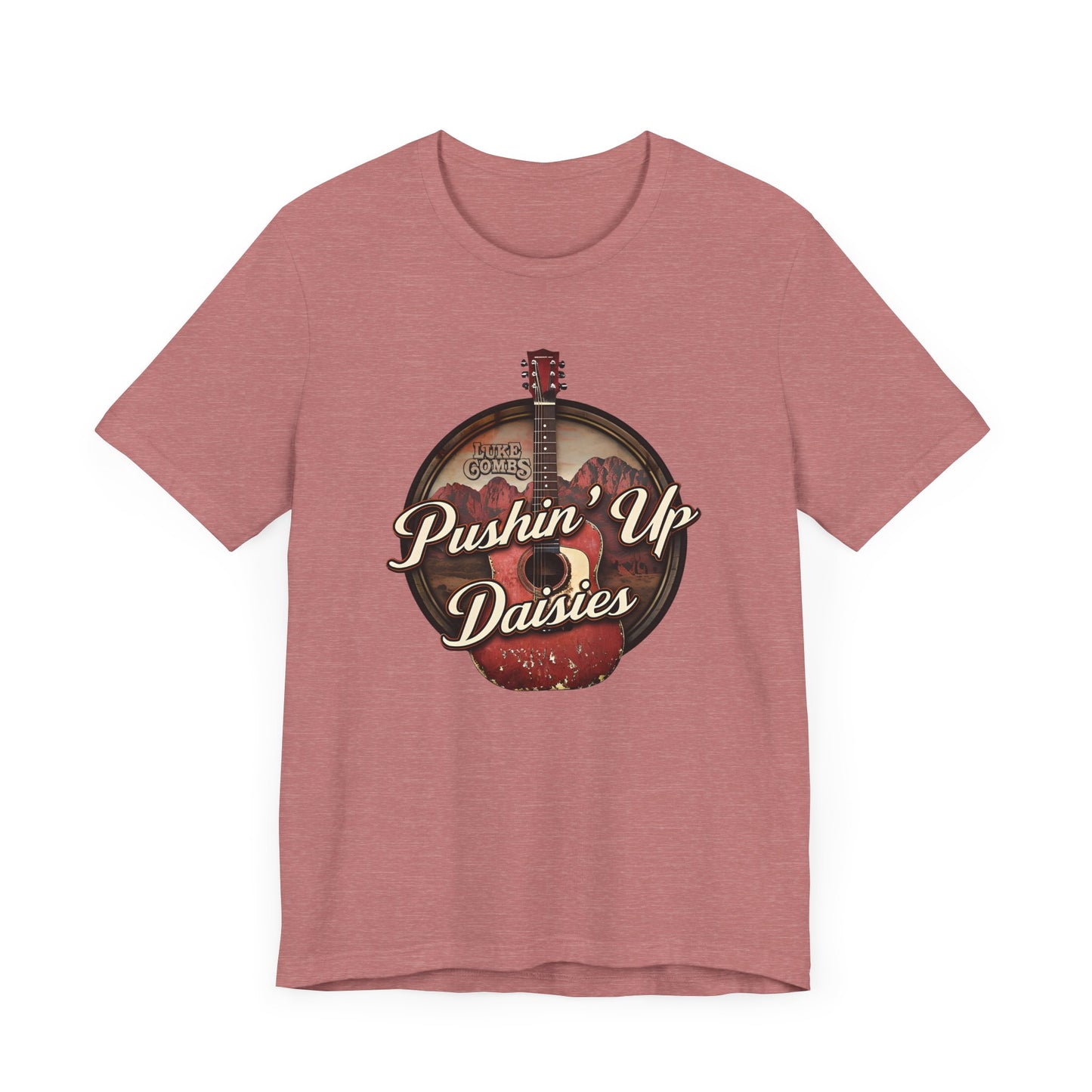 Pushin' Up Daisies Graphic T-Shirt, Gift for Musicians, Unisex Casual Wear, Music Lover's Apparel, Concerts