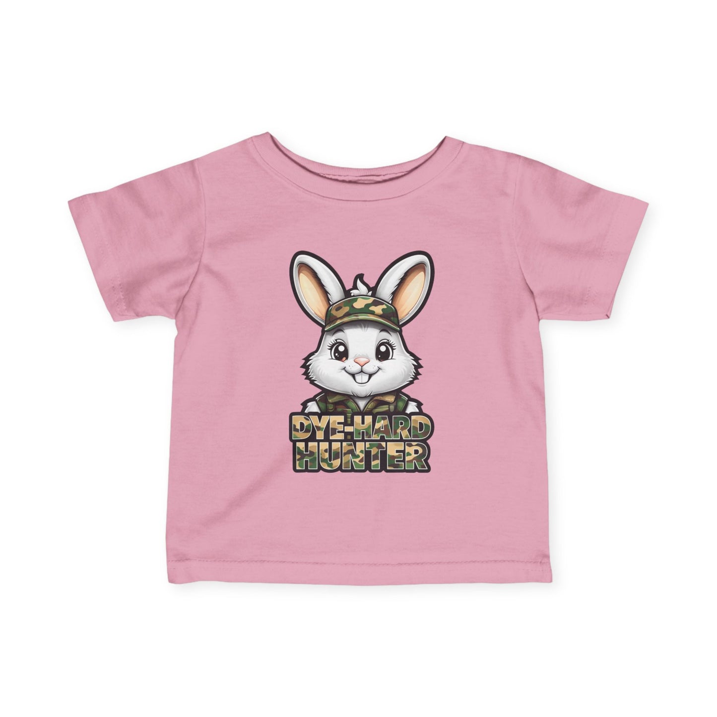 Dye-Hard Hunter Infant Tee - Cute Bunny T-Shirt for Little Outdoorsy Kids
