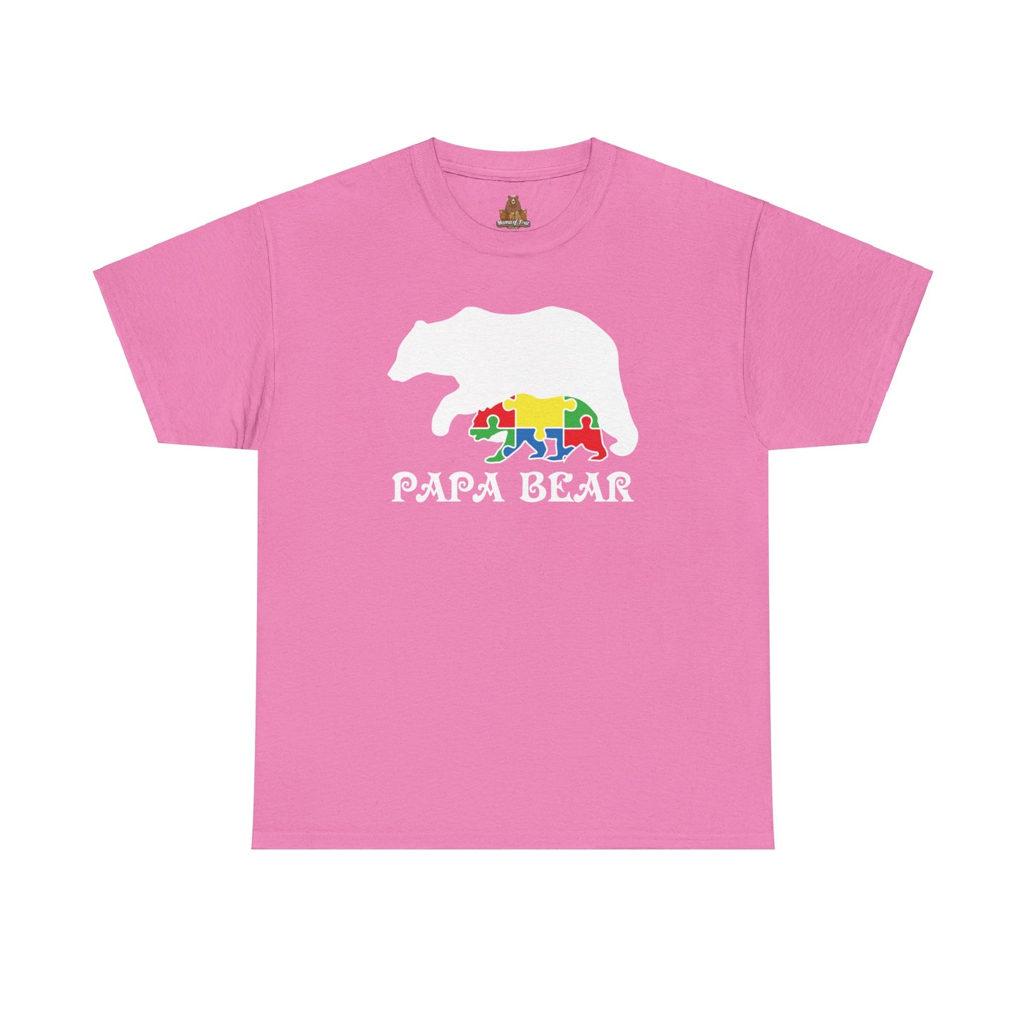 Autism Papa Bear Unisex Tee, Autism Awareness Shirt, Autism Support Apparel, Autism Dad Gift, Autism Advocate Top