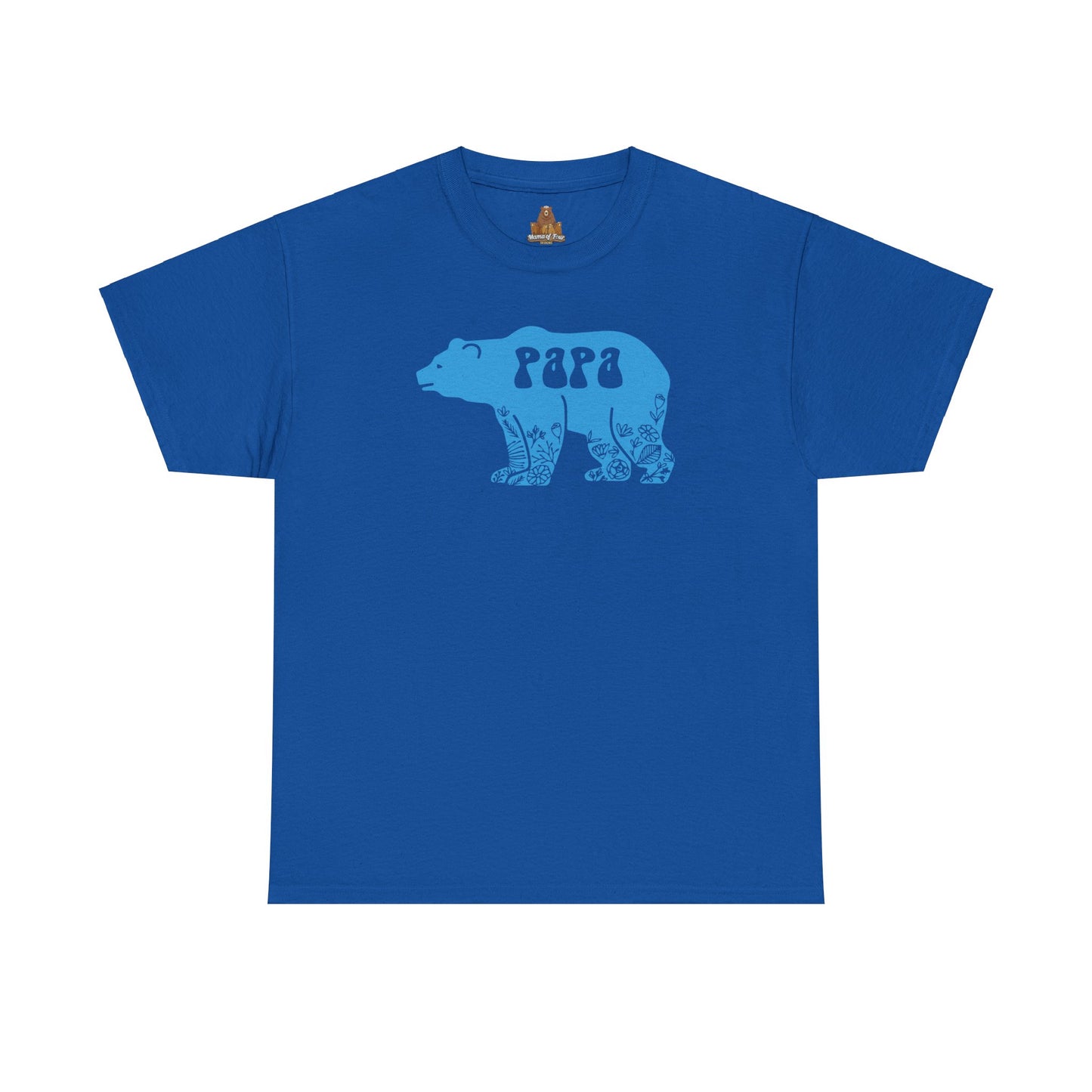 Floral Papa Bear T-Shirt, Daddy Tee, Father's Day Gift, Family Matching Shirt, Dad Birthday Present