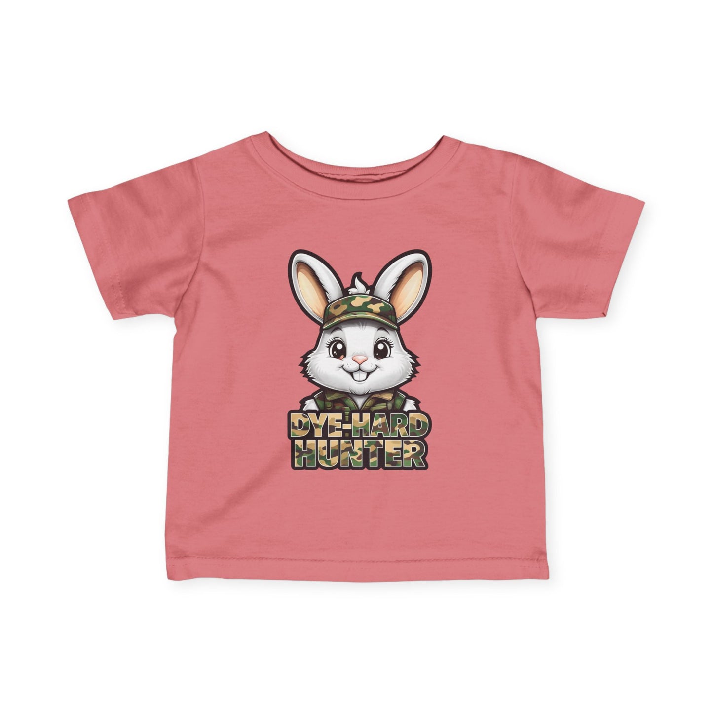 Dye-Hard Hunter Infant Tee - Cute Bunny T-Shirt for Little Outdoorsy Kids