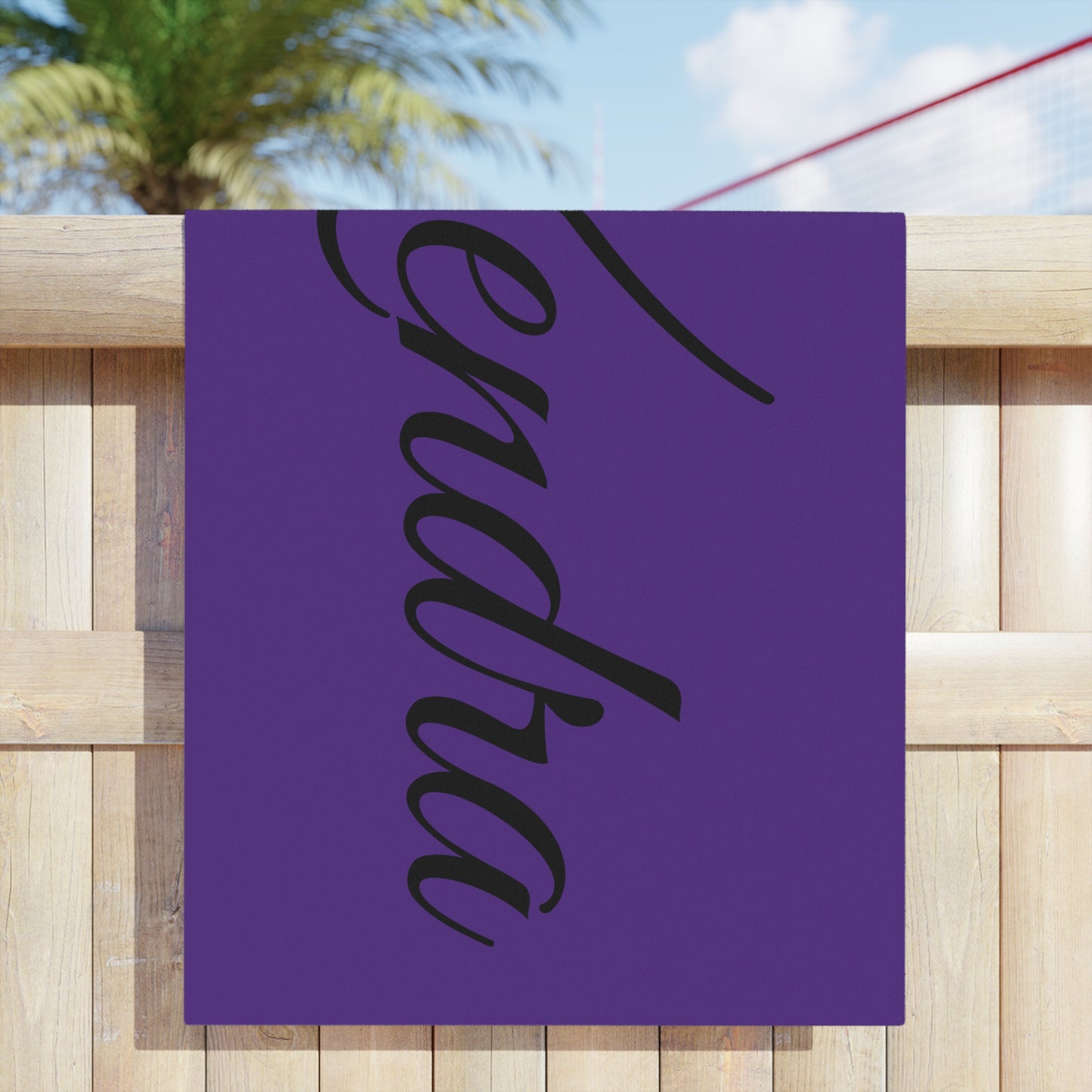 Personalized Love Heart Beach Towels - Kendra