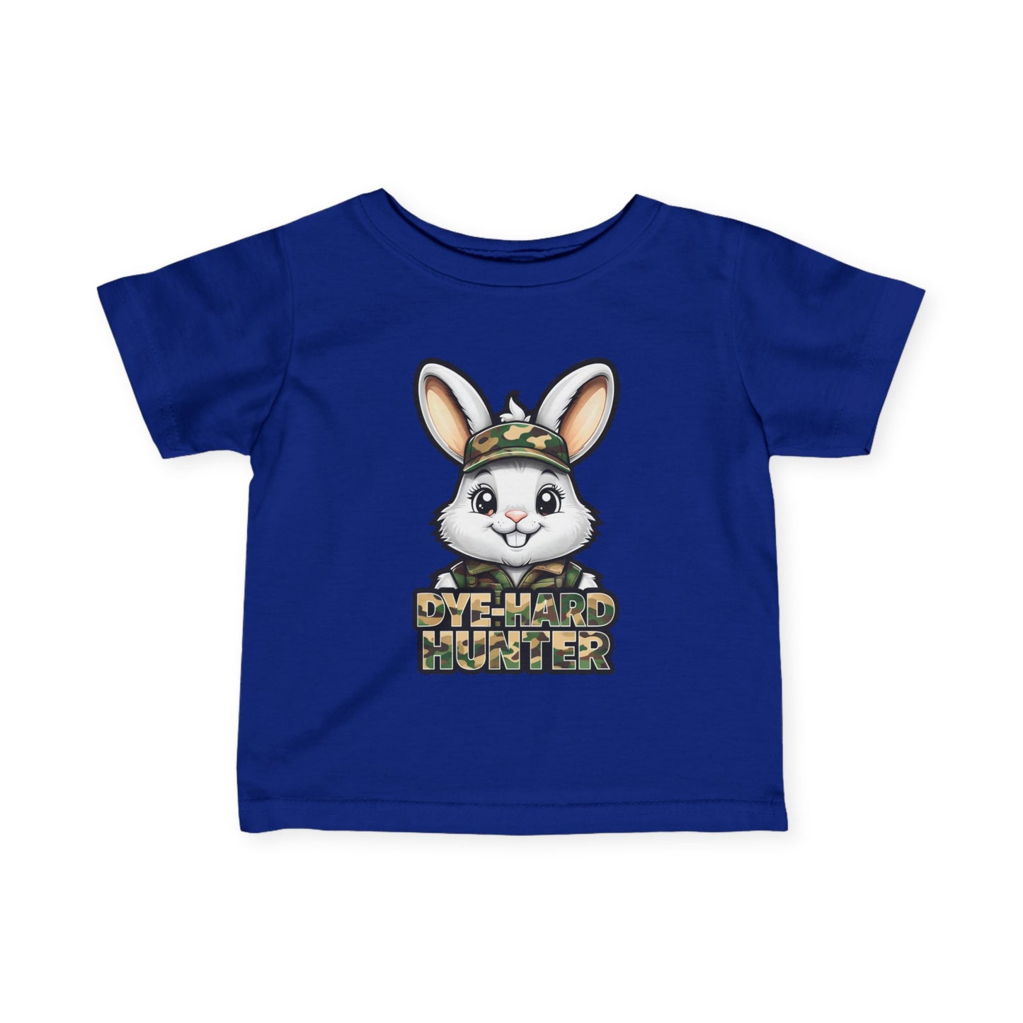 Dye-Hard Hunter Infant Tee - Cute Bunny T-Shirt for Little Outdoorsy Kids