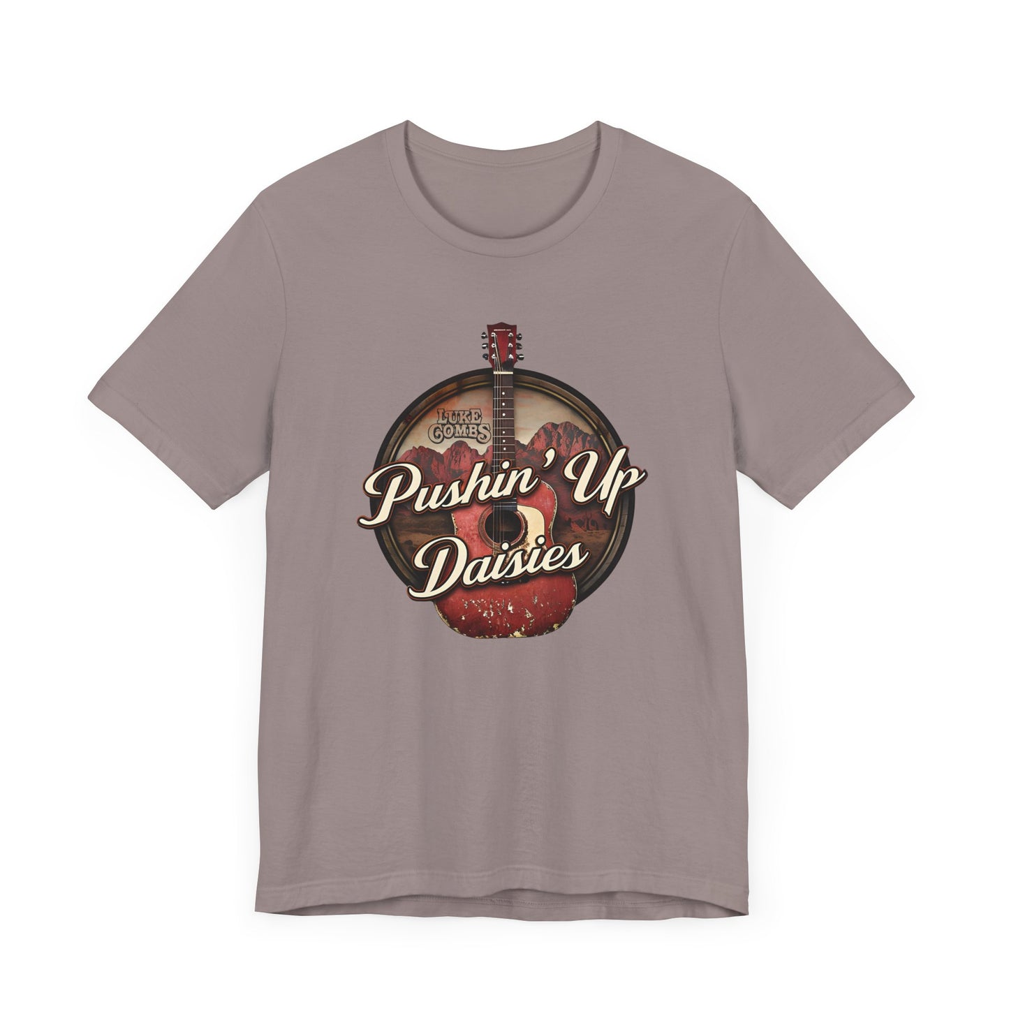 Pushin' Up Daisies Graphic T-Shirt, Gift for Musicians, Unisex Casual Wear, Music Lover's Apparel, Concerts