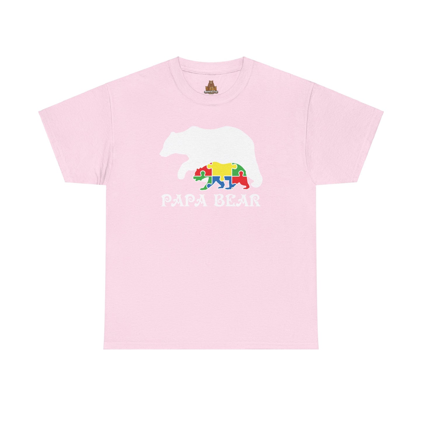 Autism Papa Bear Unisex Tee, Autism Awareness Shirt, Autism Support Apparel, Autism Dad Gift, Autism Advocate Top
