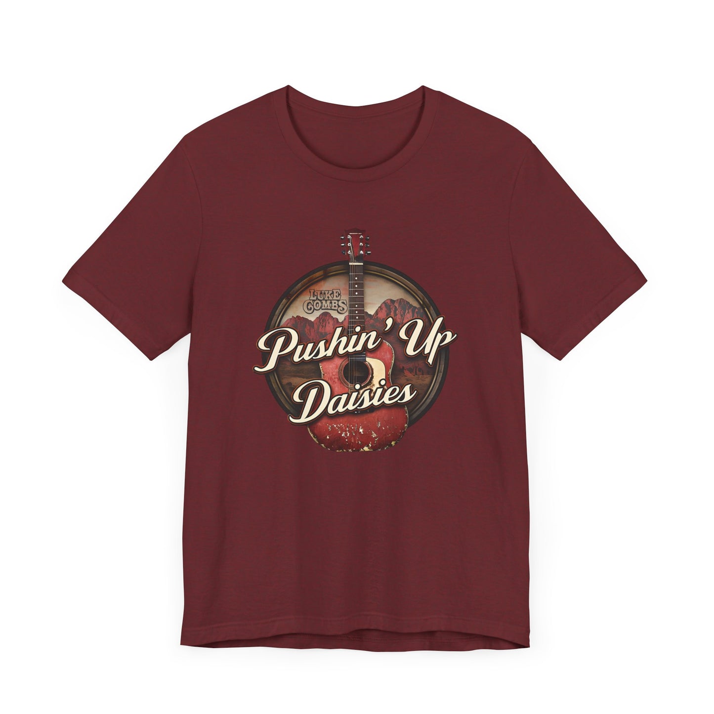 Pushin' Up Daisies Graphic T-Shirt, Gift for Musicians, Unisex Casual Wear, Music Lover's Apparel, Concerts