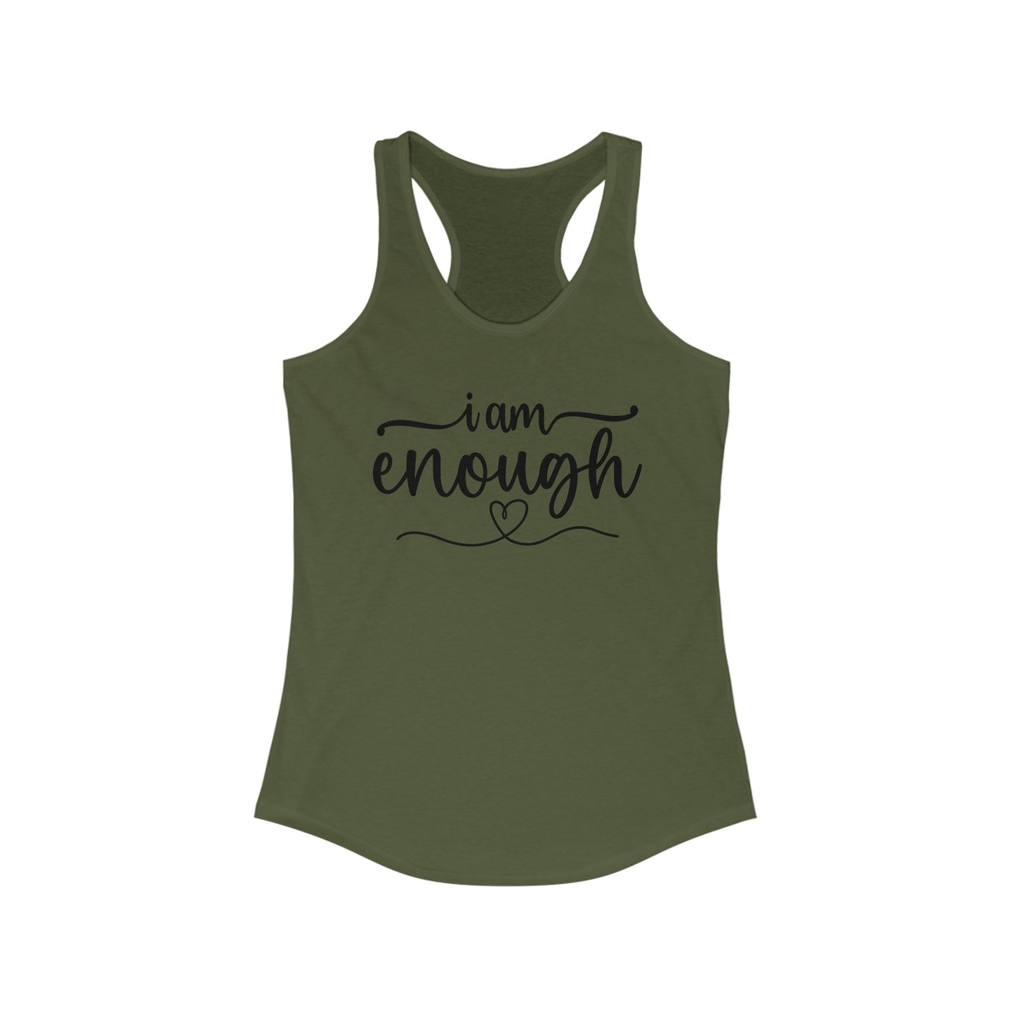 I am ENOUGH - Women's Ideal Racerback Tank