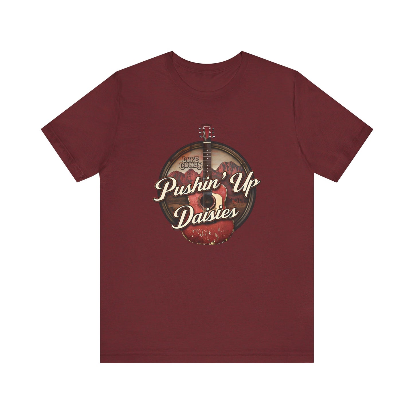 Pushin' Up Daisies Graphic T-Shirt, Gift for Musicians, Unisex Casual Wear, Music Lover's Apparel, Concerts