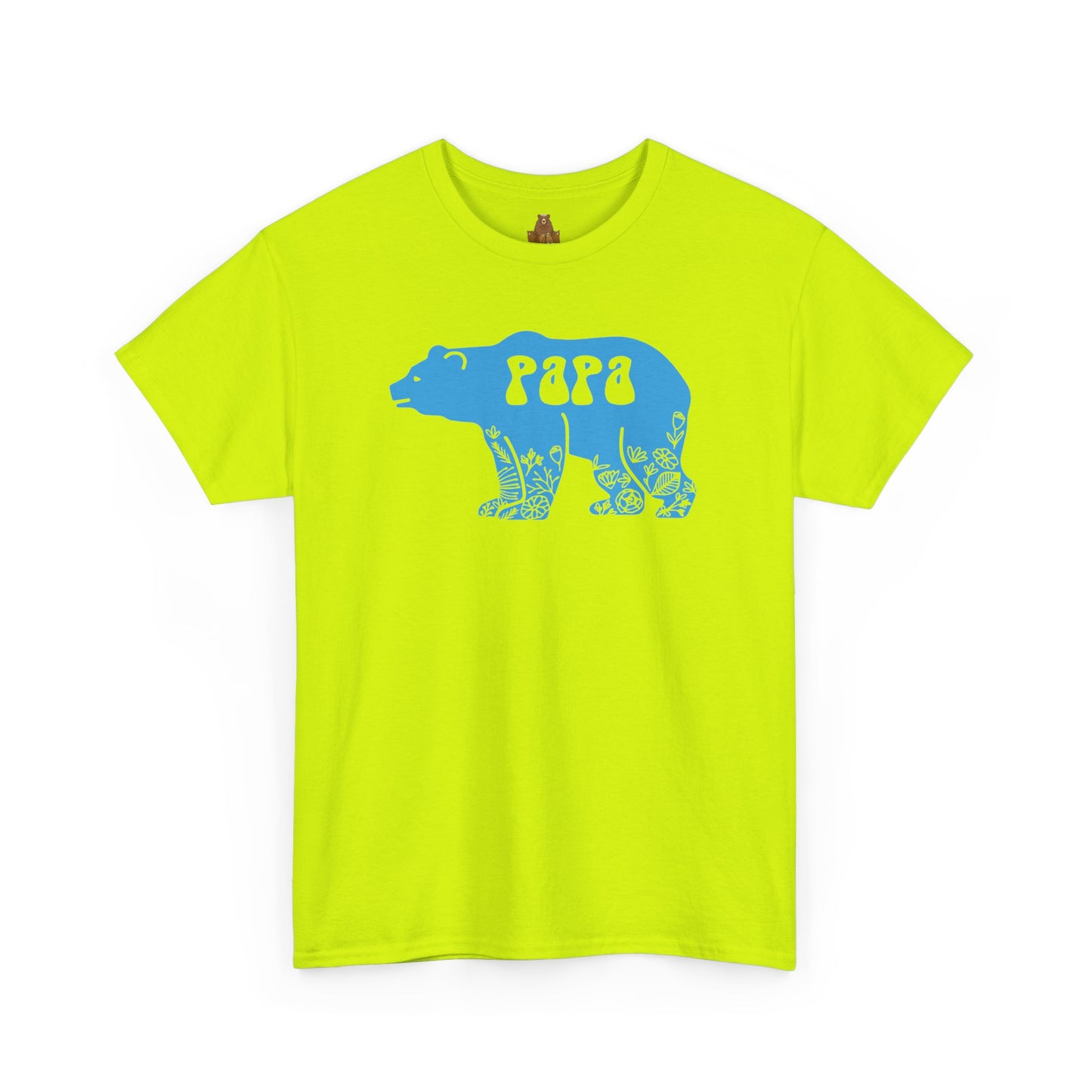 Floral Papa Bear T-Shirt, Daddy Tee, Father's Day Gift, Family Matching Shirt, Dad Birthday Present