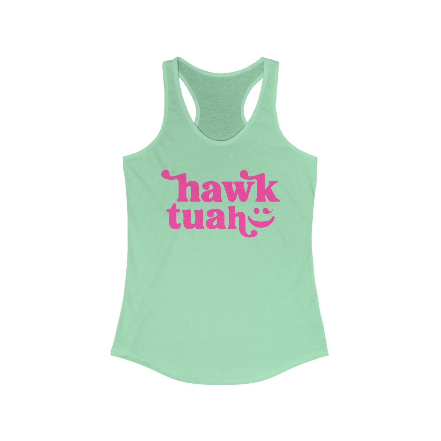 HAWK TUAH - Hawk Tuah Shirt, TikTok Viral, Racerback Tang Tank