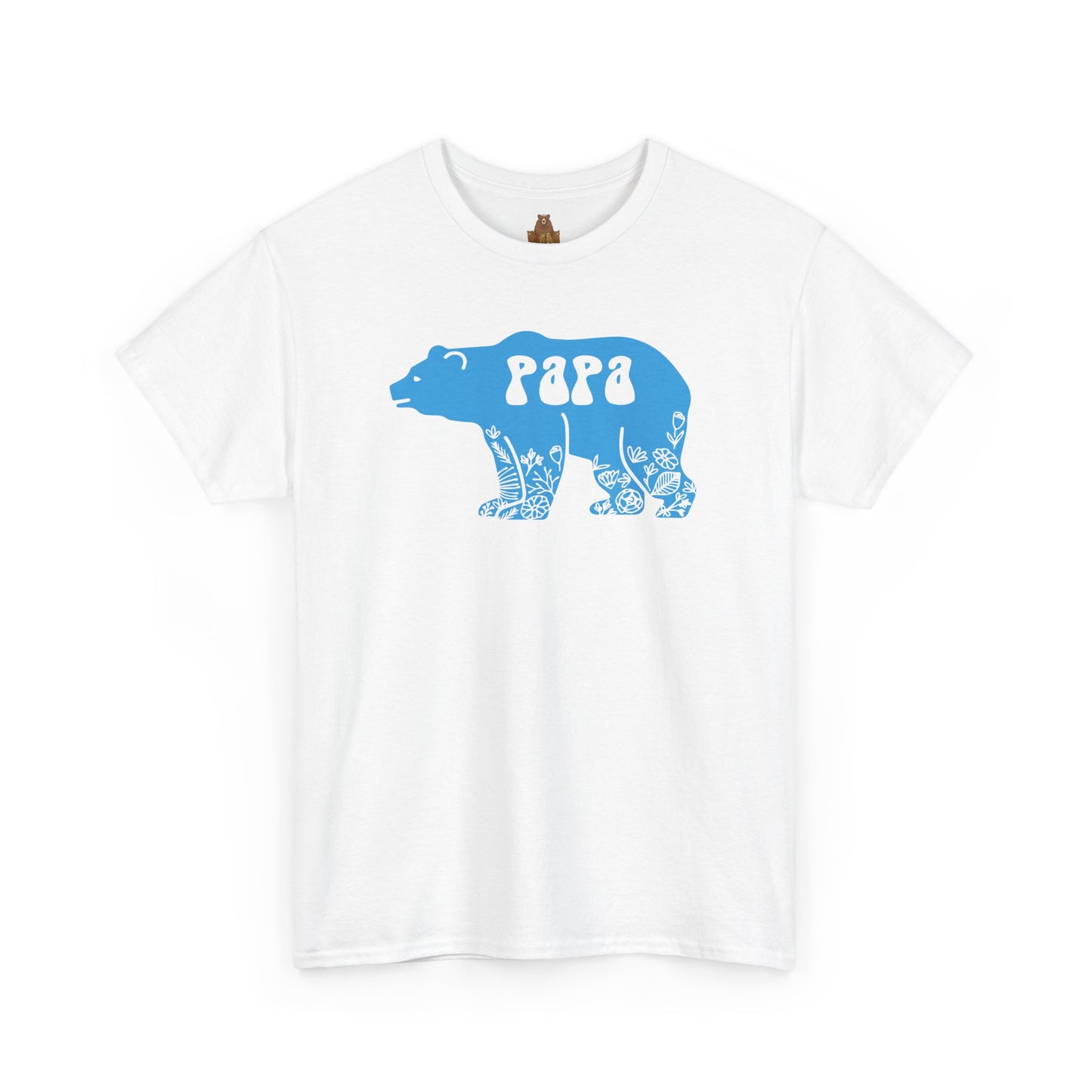 Floral Papa Bear T-Shirt, Daddy Tee, Father's Day Gift, Family Matching Shirt, Dad Birthday Present