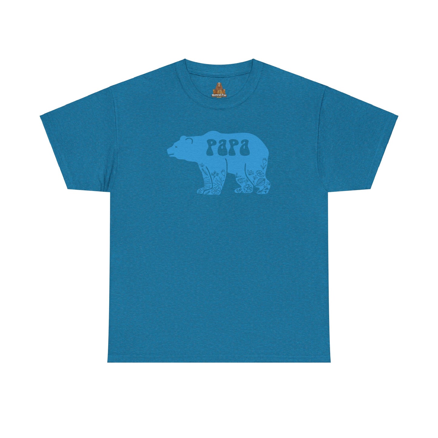 Floral Papa Bear T-Shirt, Daddy Tee, Father's Day Gift, Family Matching Shirt, Dad Birthday Present