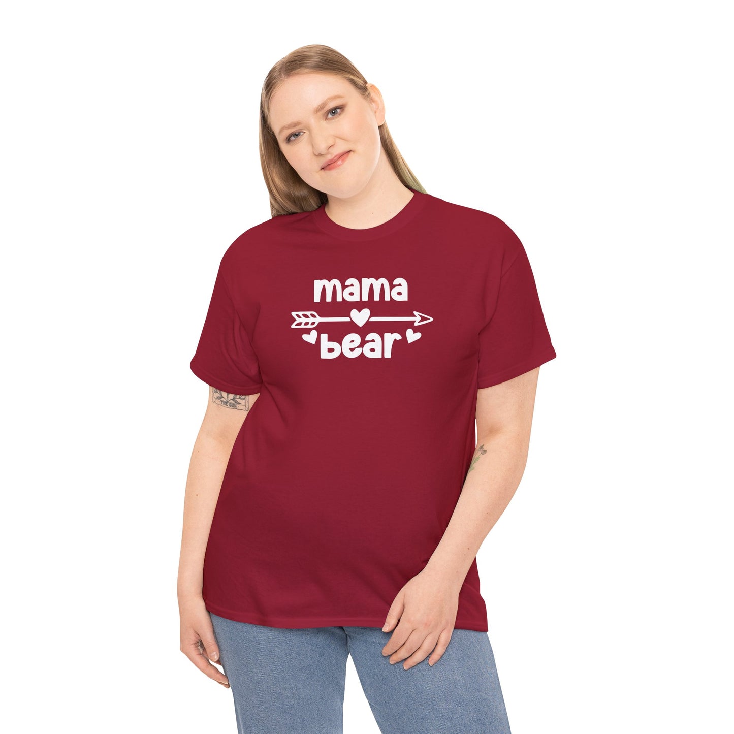 Mama Bear with Sunglasses - Unisex Tee, Family Bear Claw Shirt, Mom Graphic T-shirt, Casual Top for Her, Gift Idea