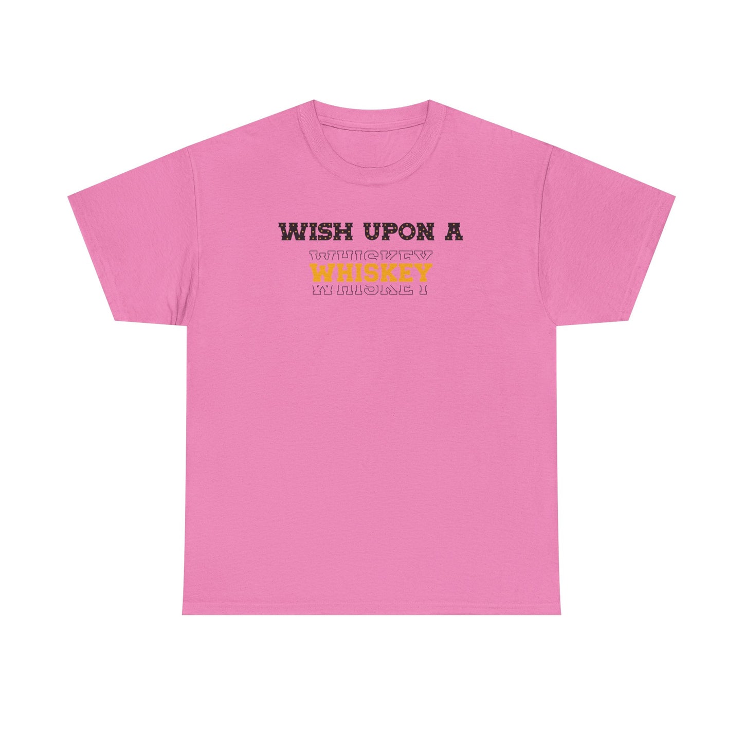 Wish Upon a Whiskey Unisex Heavy Cotton Tee, Funny Drinking Shirt, Gift for Whiskey Lovers, Bar Night Tee, Unique Birthday