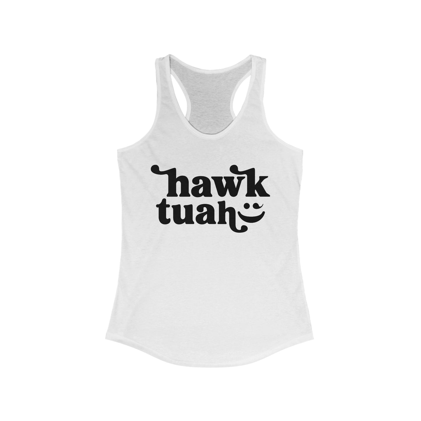 HAWK TUAH - Hawk Tuah Shirt, TikTok Viral, Racerback Tang Tank
