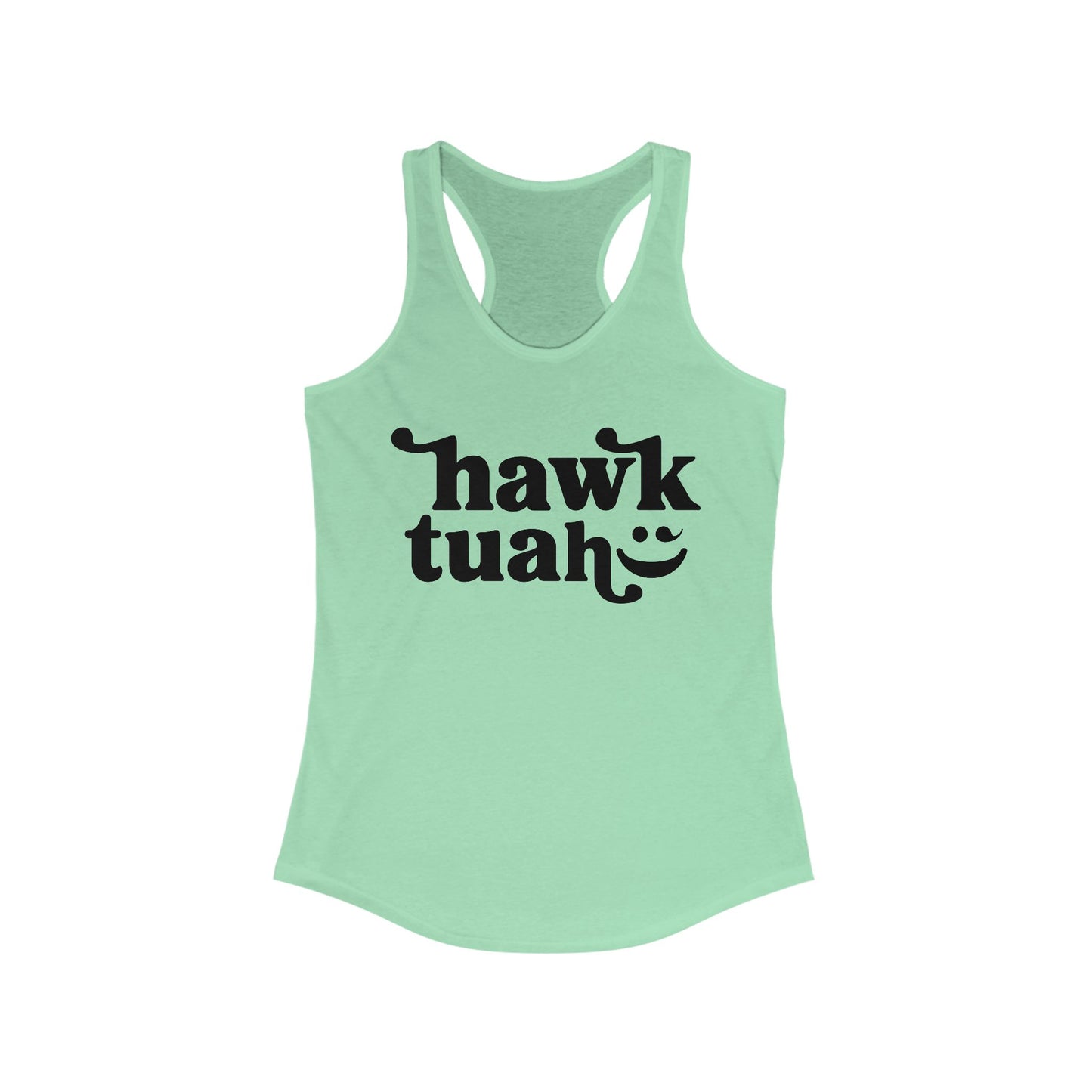 HAWK TUAH - Hawk Tuah Shirt, TikTok Viral, Racerback Tang Tank