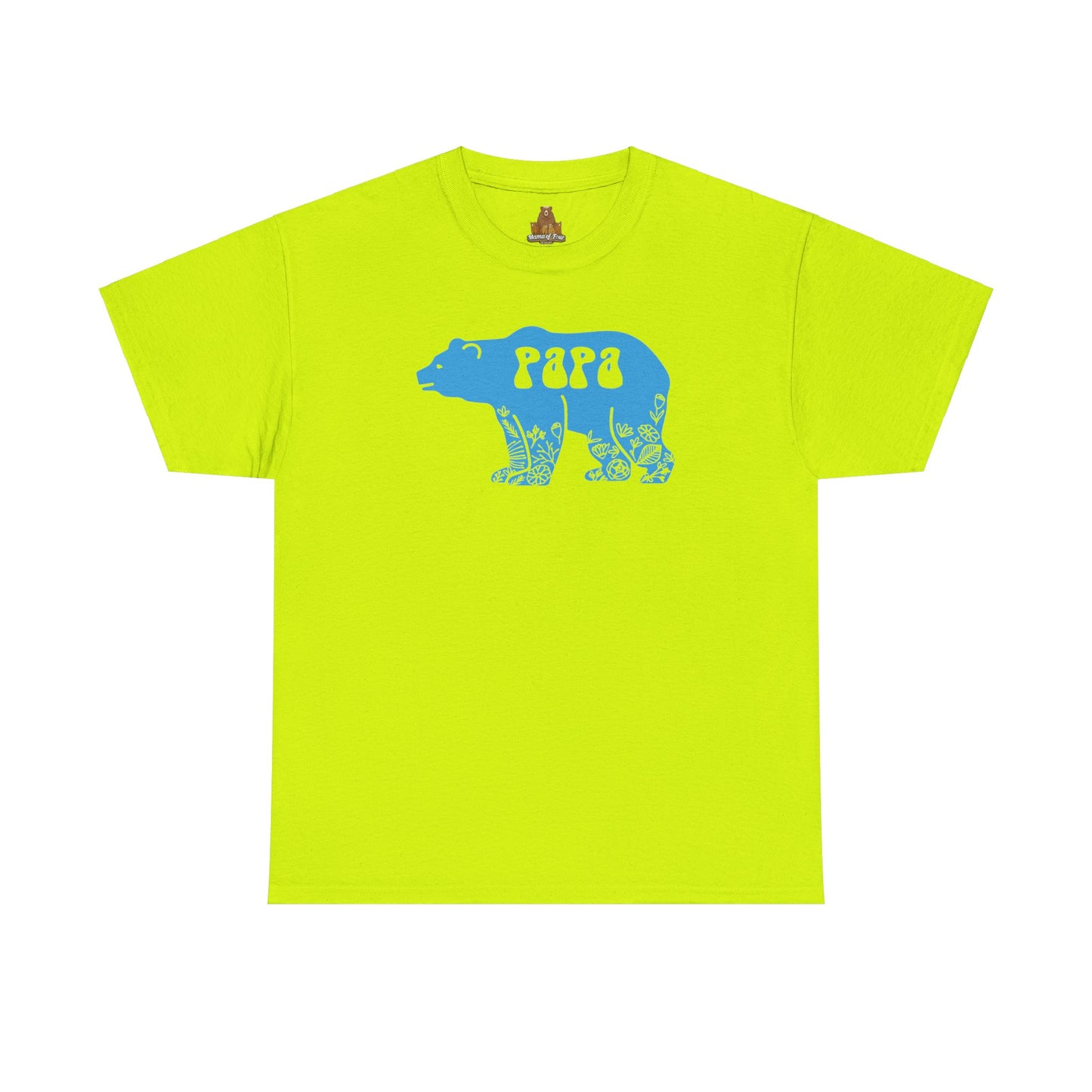 Floral Papa Bear T-Shirt, Daddy Tee, Father's Day Gift, Family Matching Shirt, Dad Birthday Present