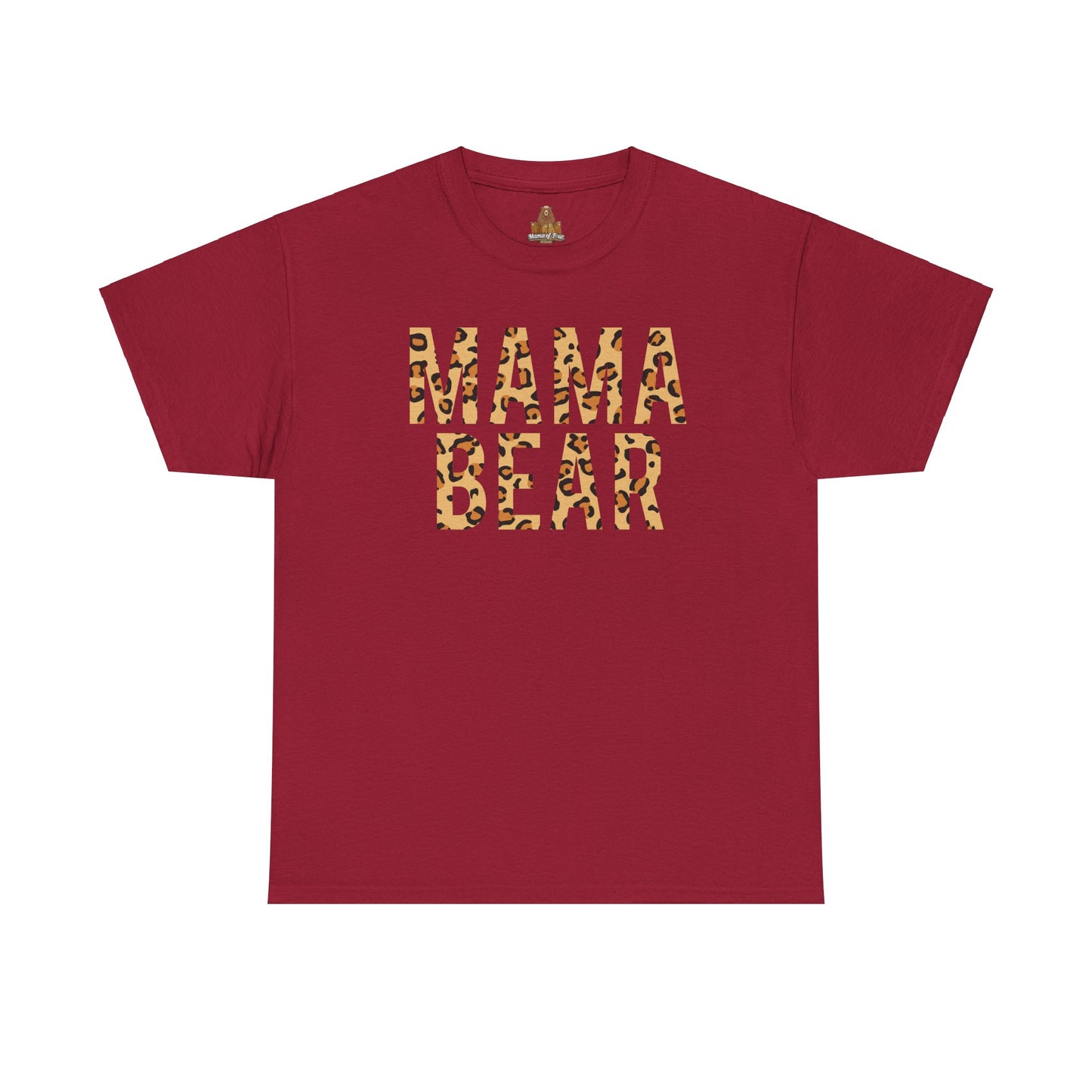 Animal Print Mama Bear T-Shirt, Bear Print Tee, Family Bear Shirt, Cute Animal Graphic Tee, Mother's Day Gift