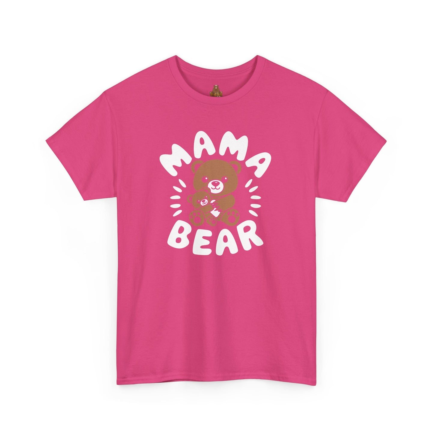 Mama Bear with a Cute Teddy Bear - T-Shirt, Mom Gift, Mother's Day Shirt, Family Apparel, Cute Tee