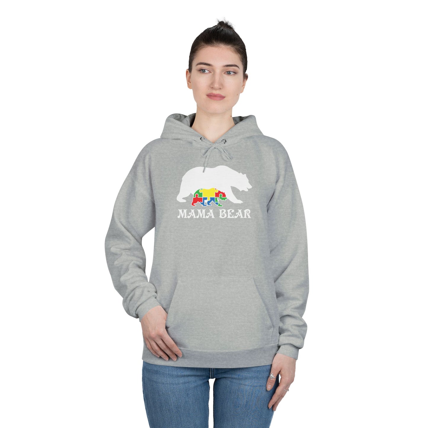 Autism Mama Bear - Pullover Hoodie Sweatshirt