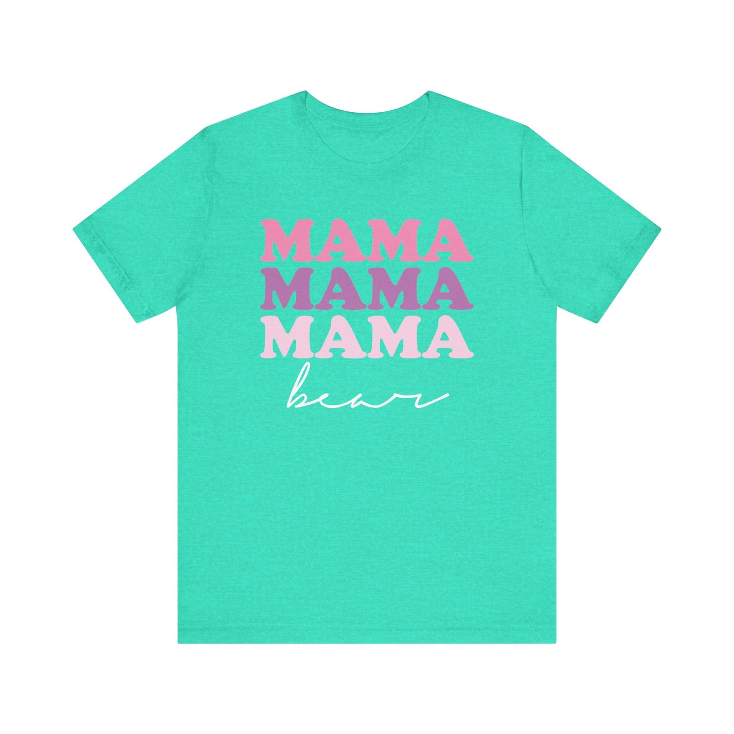 Mama Bear Womens Jersey T-Shirt, Mom Gift, Mother's Day Tee, Family Shirt, Bella Canvas Top