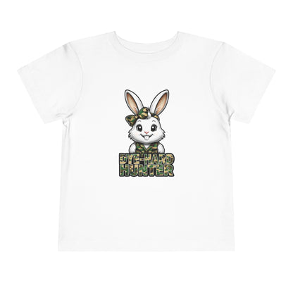 Toddler Camo Bunny Tee - 'Die-Hard Hunter' Short Sleeve Shirt