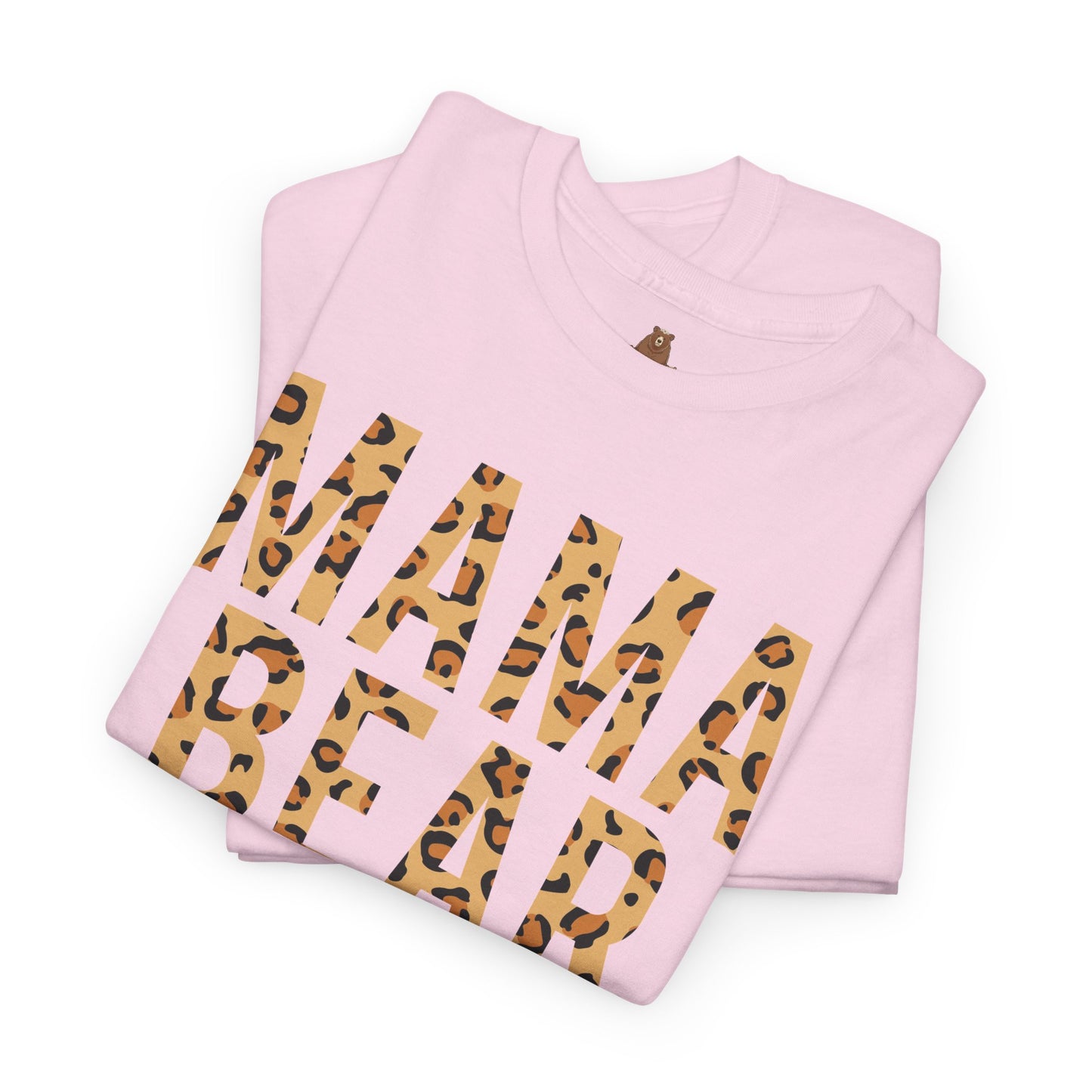 Animal Print Mama Bear T-Shirt, Bear Print Tee, Family Bear Shirt, Cute Animal Graphic Tee, Mother's Day Gift