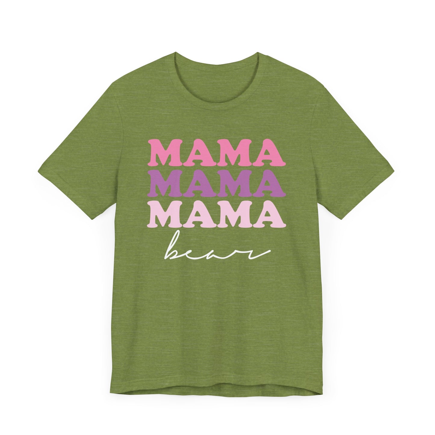 Mama Bear Womens Jersey T-Shirt, Mom Gift, Mother's Day Tee, Family Shirt, Bella Canvas Top