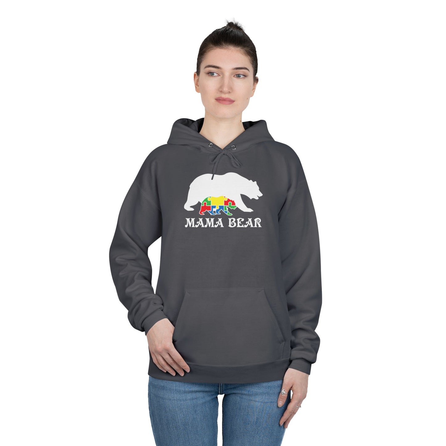 Autism Mama Bear - Pullover Hoodie Sweatshirt