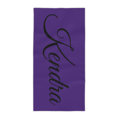 Personalized Love Heart Beach Towels - Kendra