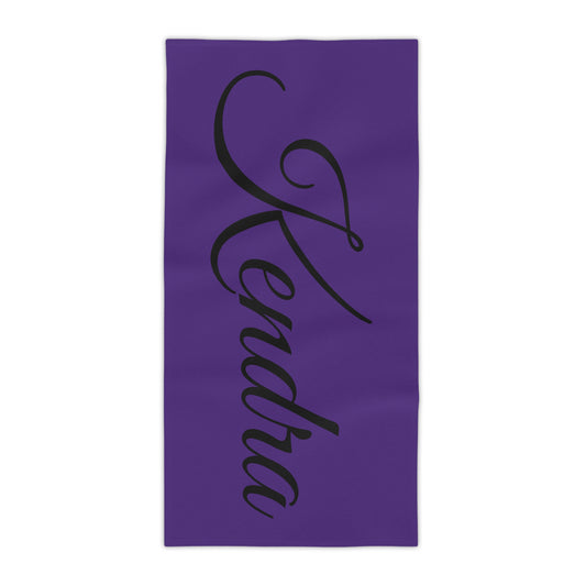 Personalized Love Heart Beach Towels - Kendra