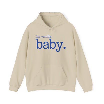 Vanilla Baby Hooded Sweatshirt - Unisex, Cozy Pullover, Warm Jumper, Comfy Top, Gender Neutral, Vanilla Lovers Gift