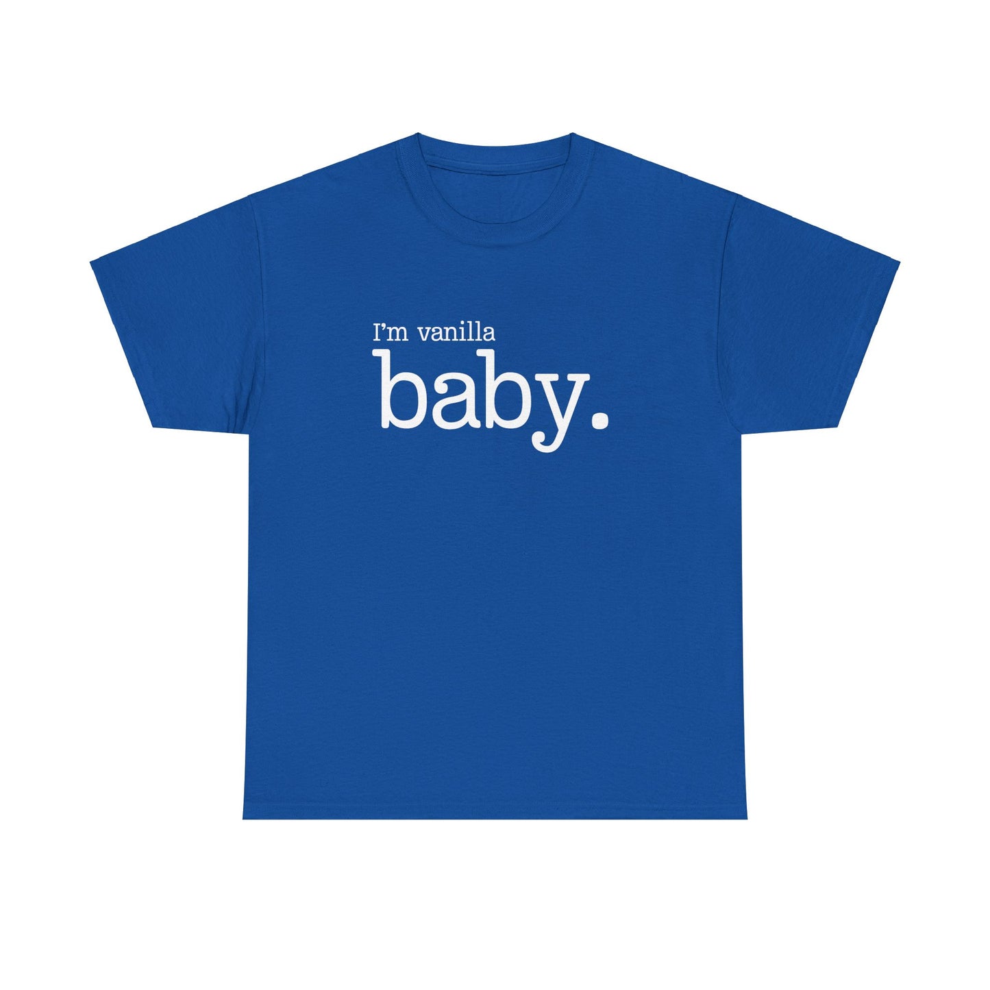 Vanilla Baby Unisex Heavy Cotton Tee, I'm Vanilla Shirt, Gender Neutral Toddler Tshirt, Neutral Baby Clothes, Soft Cotton