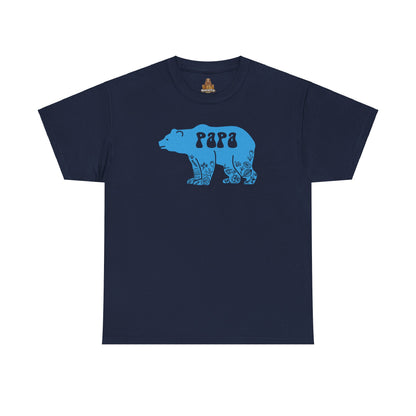Floral Papa Bear T-Shirt, Daddy Tee, Father's Day Gift, Family Matching Shirt, Dad Birthday Present